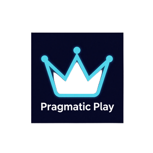 Pragmatic Play Provider Logo im minimalistischen Design mit cyanem Icon