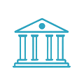 Bankgeb&auml;ude Symbol f&uuml;r Bank&uuml;berweisung Auszahlung im Online Casino
